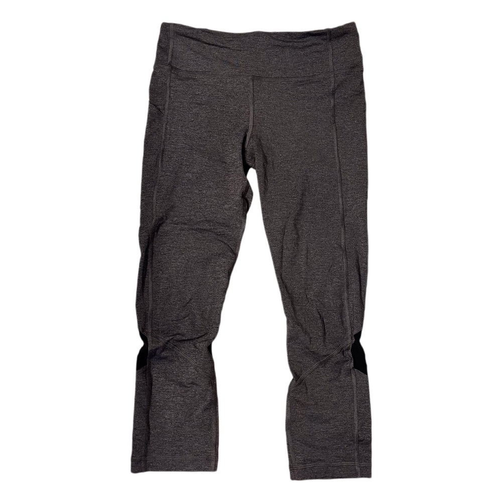 Lululemon Grey Pace Rival Crop Legging